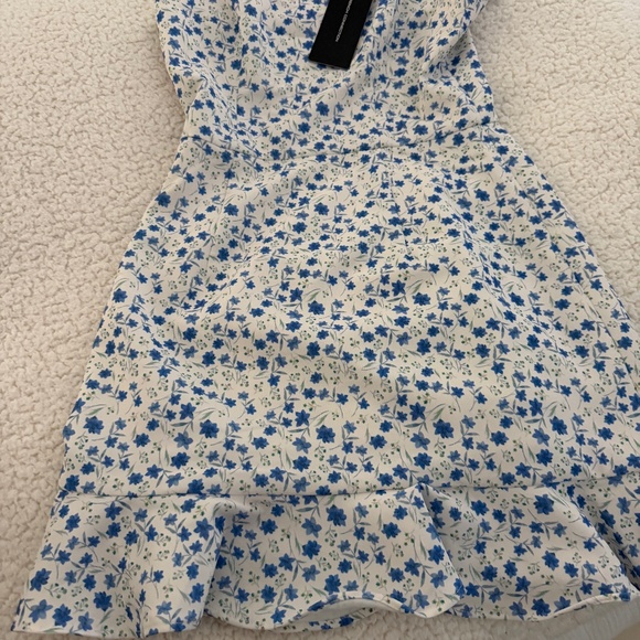 French Connection Floral Blue and White Dress - Picture 1 of 3